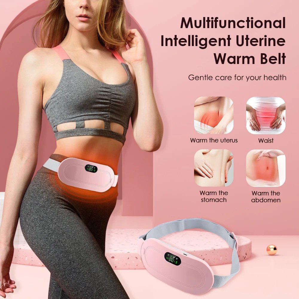 Electric Waist Massage Period Cramp Massager Vibrating Heating Belt for Menstrual Waist Stomach Abdominal Warm Palace Belt Electric Waist Massage Period Cramp Massager Vibrating Heating Belt for Menstrual Waist Stomach Abdominal Warm Palace Belt