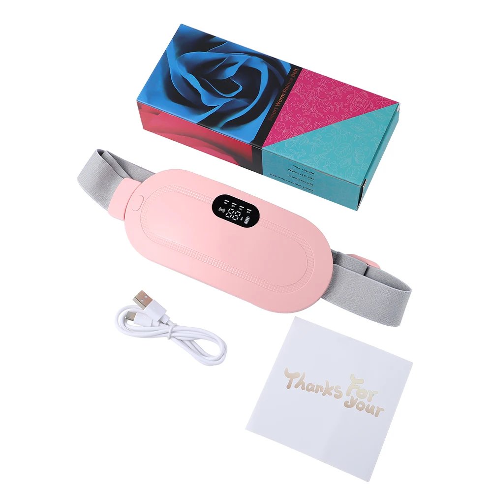 Electric Waist Massage Period Cramp Massager Vibrating Heating Belt for Menstrual Waist Stomach Abdominal Warm Palace Belt Electric Waist Massage Period Cramp Massager Vibrating Heating Belt for Menstrual Waist Stomach Abdominal Warm Palace Belt