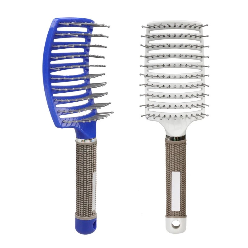 Hair Brush Scalp Massage Comb Hairbrush Bristle&Nylon Women Wet Curly Detangle Hair Brush for Salon Hairdressing Styling Tools