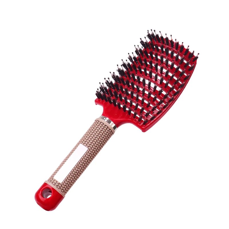 Hair Brush Scalp Massage Comb Hairbrush Bristle&Nylon Women Wet Curly Detangle Hair Brush for Salon Hairdressing Styling Tools