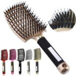 Hair Brush Scalp Massage Comb Hairbrush Bristle&Nylon Women Wet Curly Detangle Hair Brush for Salon Hairdressing Styling Tools