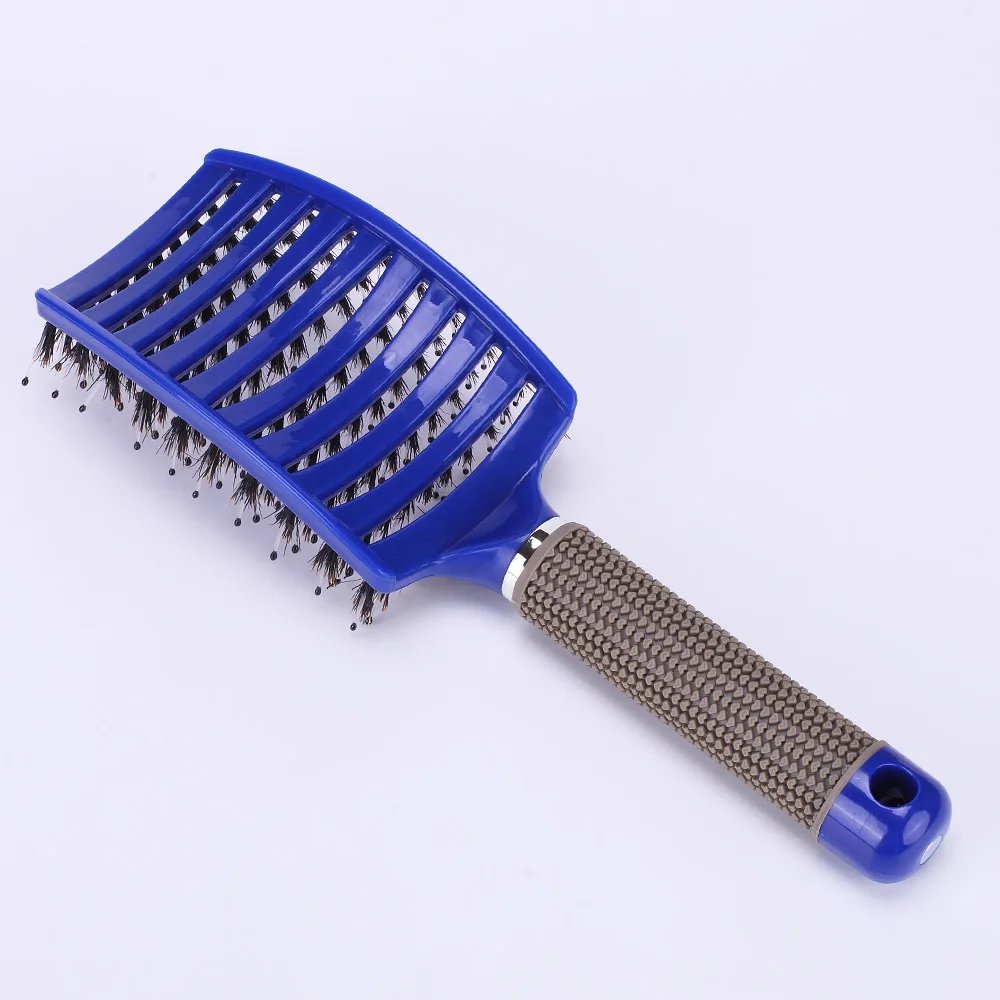 Hair Brush Scalp Massage Comb Hairbrush Bristle&Nylon Women Wet Curly Detangle Hair Brush for Salon Hairdressing Styling Tools