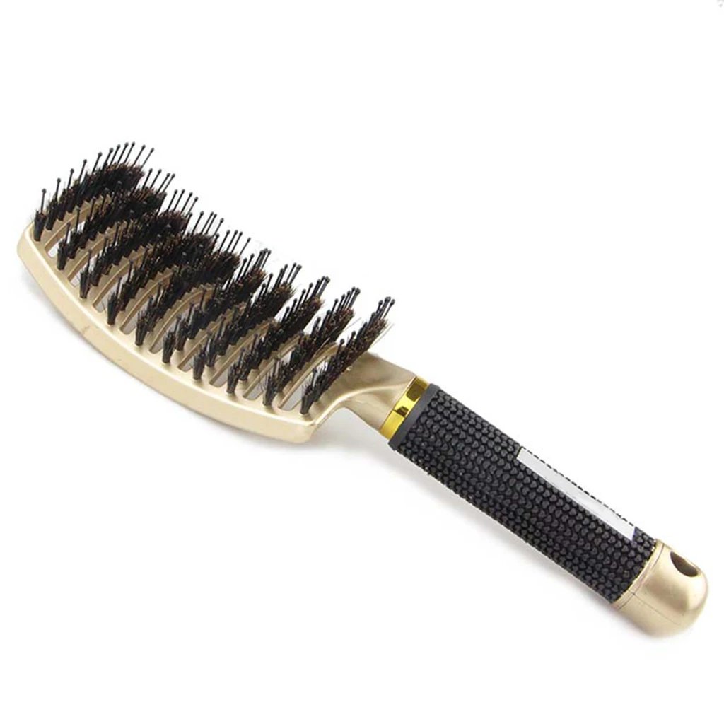 Hair Brush Scalp Massage Comb Hairbrush Bristle&Nylon Women Wet Curly Detangle Hair Brush for Salon Hairdressing Styling Tools