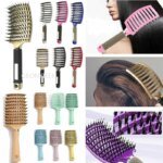 Hair Brush Scalp Massage Comb Hairbrush Bristle&Nylon Women Wet Curly Detangle Hair Brush for Salon Hairdressing Styling Tools - Image 3