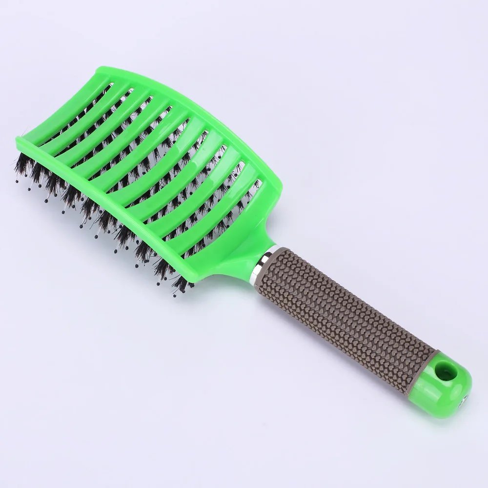 Hair Brush Scalp Massage Comb Hairbrush Bristle&Nylon Women Wet Curly Detangle Hair Brush for Salon Hairdressing Styling Tools