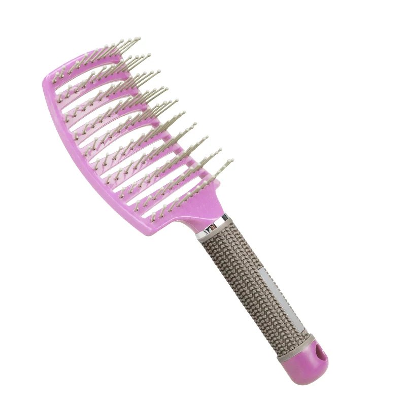 Hair Brush Scalp Massage Comb Hairbrush Bristle&Nylon Women Wet Curly Detangle Hair Brush for Salon Hairdressing Styling Tools