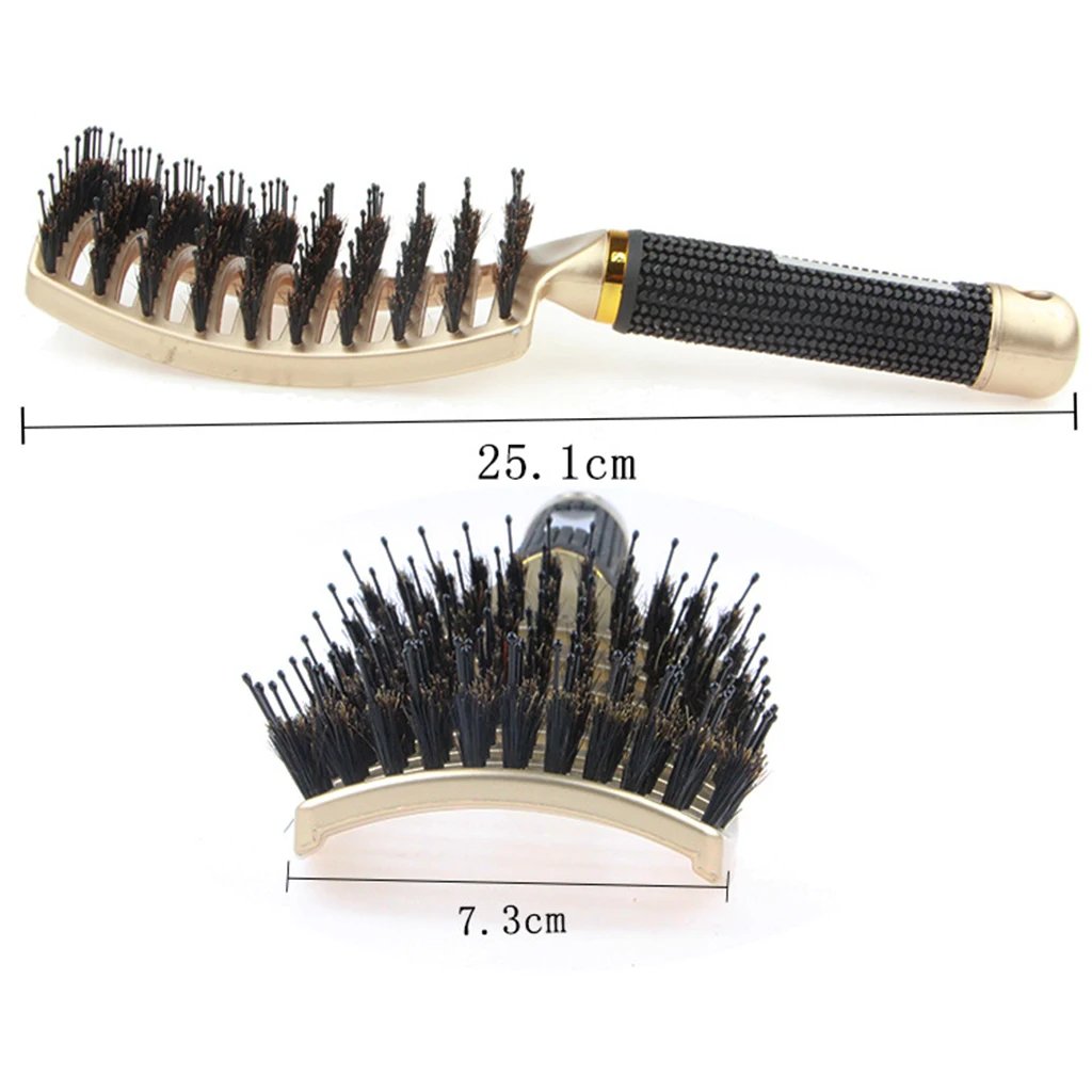 Hair Brush Scalp Massage Comb Hairbrush Bristle&Nylon Women Wet Curly Detangle Hair Brush for Salon Hairdressing Styling Tools