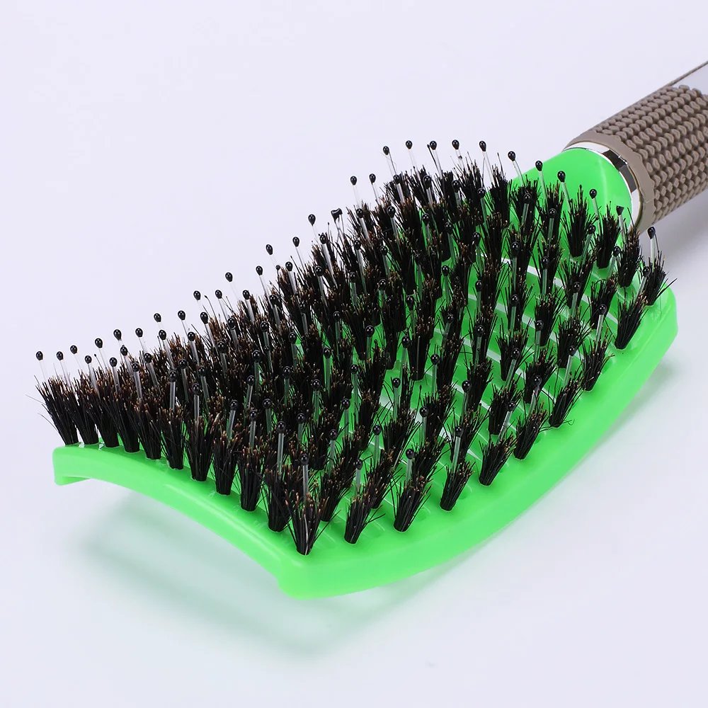 Hair Brush Scalp Massage Comb Hairbrush Bristle&Nylon Women Wet Curly Detangle Hair Brush for Salon Hairdressing Styling Tools