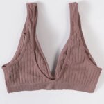 Women Deep V Ribbed Bralette Push-Up Bras Sports Seamless Bra Padded & Unlined Underwear Two Versions Top Sexy Lingerie S-XL - Image 5