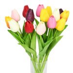 10PCS Tulip Artificial Flower Real Touch Artificial Bouquet PE Fake Flower for Wedding Decoration Flowers Home Garden Decor - Image 4