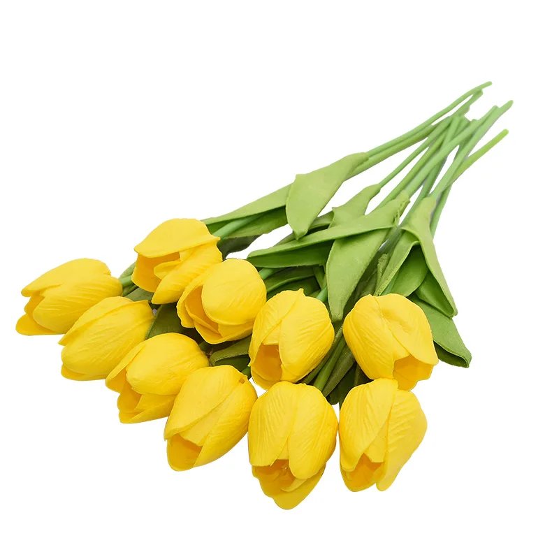 10PCS Tulip Artificial Flower Real Touch Artificial Bouquet PE Fake Flower for Wedding Decoration Flowers Home Garden Decor 10PCS Tulip Artificial Flower Real Touch Artificial Bouquet PE Fake Flower for Wedding Decoration Flowers Home Garden Decor