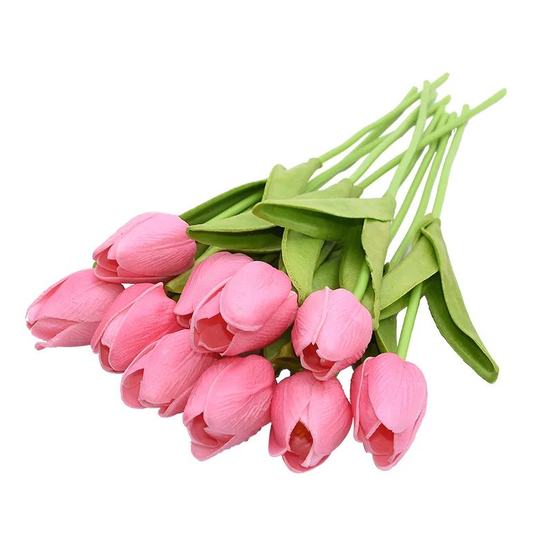 10PCS Tulip Artificial Flower Real Touch Artificial Bouquet PE Fake Flower for Wedding Decoration Flowers Home Garden Decor 10PCS Tulip Artificial Flower Real Touch Artificial Bouquet PE Fake Flower for Wedding Decoration Flowers Home Garden Decor