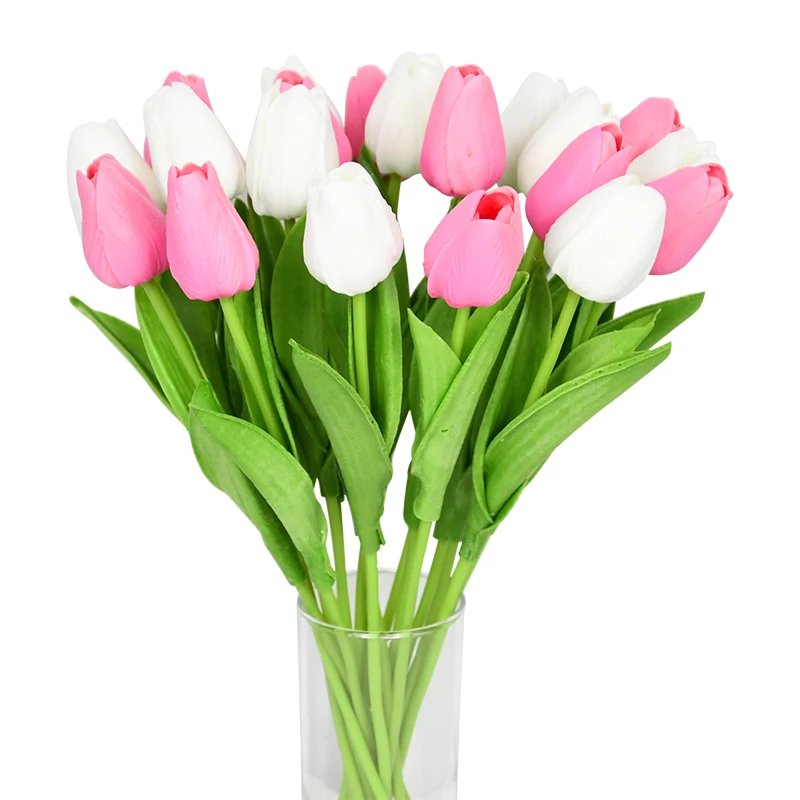 10PCS Tulip Artificial Flower Real Touch Artificial Bouquet PE Fake Flower for Wedding Decoration Flowers Home Garden Decor 10PCS Tulip Artificial Flower Real Touch Artificial Bouquet PE Fake Flower for Wedding Decoration Flowers Home Garden Decor