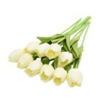 10PCS Tulip Artificial Flower Real Touch Artificial Bouquet PE Fake Flower for Wedding Decoration Flowers Home Garden Decor - Image 6