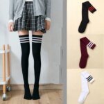 Warm Socks Striped Long Socks Women Long Stockings Warm Thigh High Socks For  Girls New Fashion Striped Knee Socks Women - Image 2