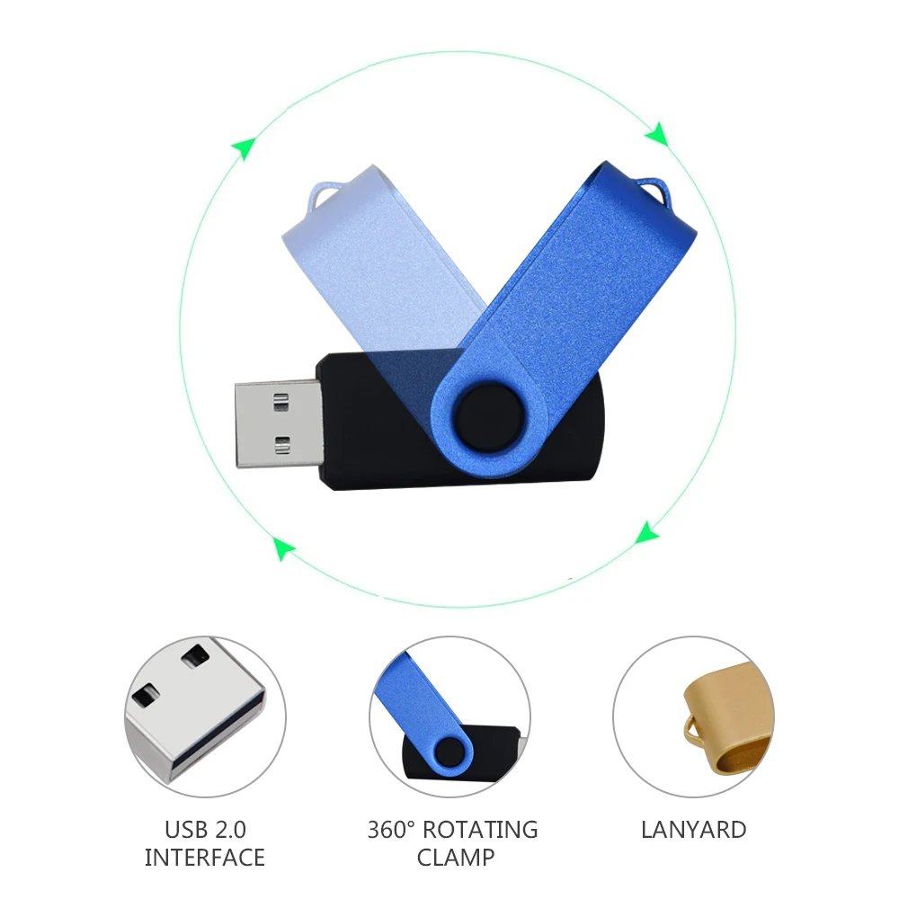 Rotatable USB 2.0 Flash Drive 128GB 64GB 32GB Colorful High Speed 16GB 8GB Memory Stick Waterproof Flash Disk PenDrive Rotatable USB 2.0 Flash Drive 128GB 64GB 32GB Colorful High Speed 16GB 8GB Memory Stick Waterproof Flash Disk PenDrive