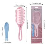 1Box Air Weave Wave Detangling Brush Anti-static Vent Hair Brush Scalp Massage Comb Hair Styling Tool for Curly Straight Hair - Image 6