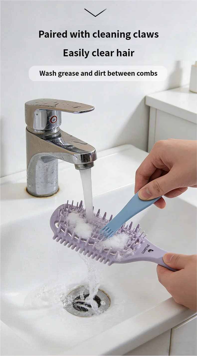 1Box Air Weave Wave Detangling Brush Anti-static Vent Hair Brush Scalp Massage Comb Hair Styling Tool for Curly Straight Hair