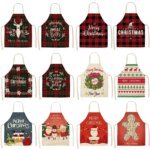 Linen Merry Christmas Apron Christmas Decorations for Home Kitchen Accessories 2026 Christmas Natal Navidad 2027 New Year Gifts - Image 2