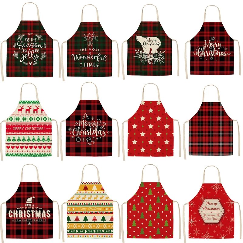 Linen Merry Christmas Apron Christmas Decorations for Home Kitchen Accessories 2026 Christmas Natal Navidad 2027 New Year Gifts Linen Merry Christmas Apron Christmas Decorations for Home Kitchen Accessories 2026 Christmas Natal Navidad 2027 New Year Gifts