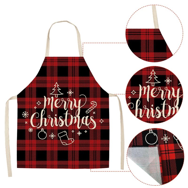 Linen Merry Christmas Apron Christmas Decorations for Home Kitchen Accessories 2026 Christmas Natal Navidad 2027 New Year Gifts Linen Merry Christmas Apron Christmas Decorations for Home Kitchen Accessories 2026 Christmas Natal Navidad 2027 New Year Gifts