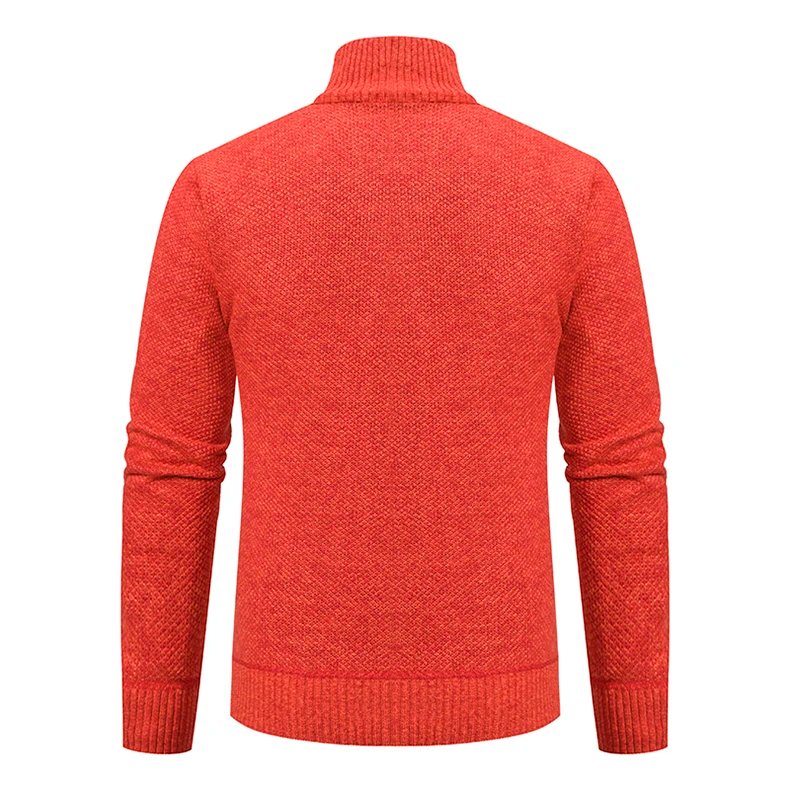 Men's Casual Sports Coat Solid Color Stand Collar sweater Grab Fleece Warm Zipper Cardigan Men's Casual Sports Coat Solid Color Stand Collar sweater Grab Fleece Warm Zipper Cardigan