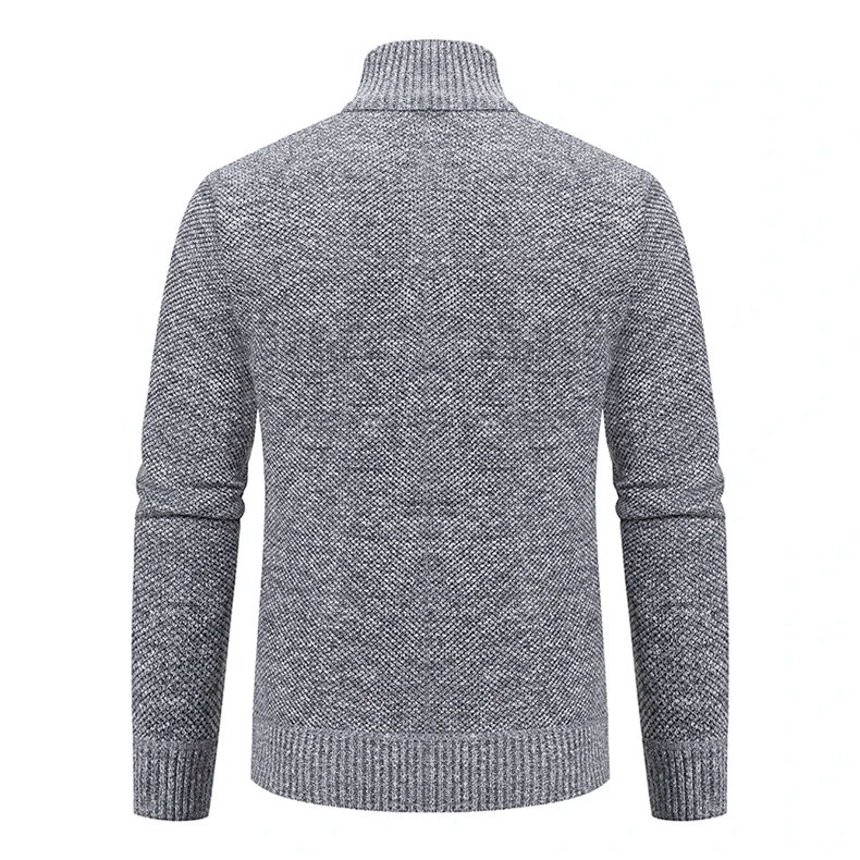 Men's Casual Sports Coat Solid Color Stand Collar sweater Grab Fleece Warm Zipper Cardigan Men's Casual Sports Coat Solid Color Stand Collar sweater Grab Fleece Warm Zipper Cardigan