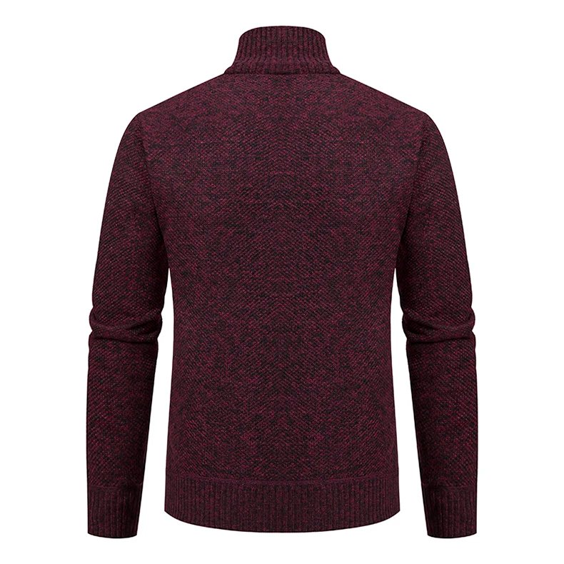 Men's Casual Sports Coat Solid Color Stand Collar sweater Grab Fleece Warm Zipper Cardigan Men's Casual Sports Coat Solid Color Stand Collar sweater Grab Fleece Warm Zipper Cardigan