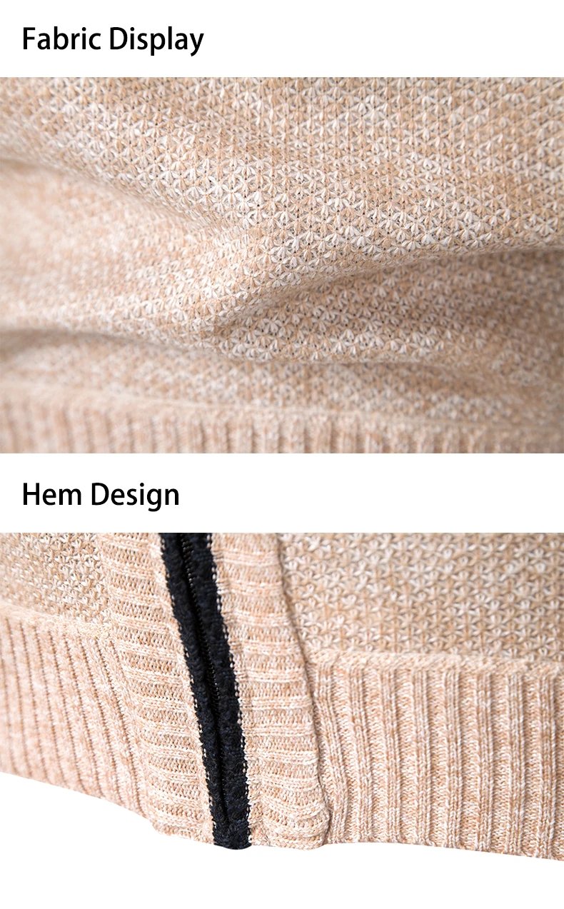 Men's Casual Sports Coat Solid Color Stand Collar sweater Grab Fleece Warm Zipper Cardigan Men's Casual Sports Coat Solid Color Stand Collar sweater Grab Fleece Warm Zipper Cardigan