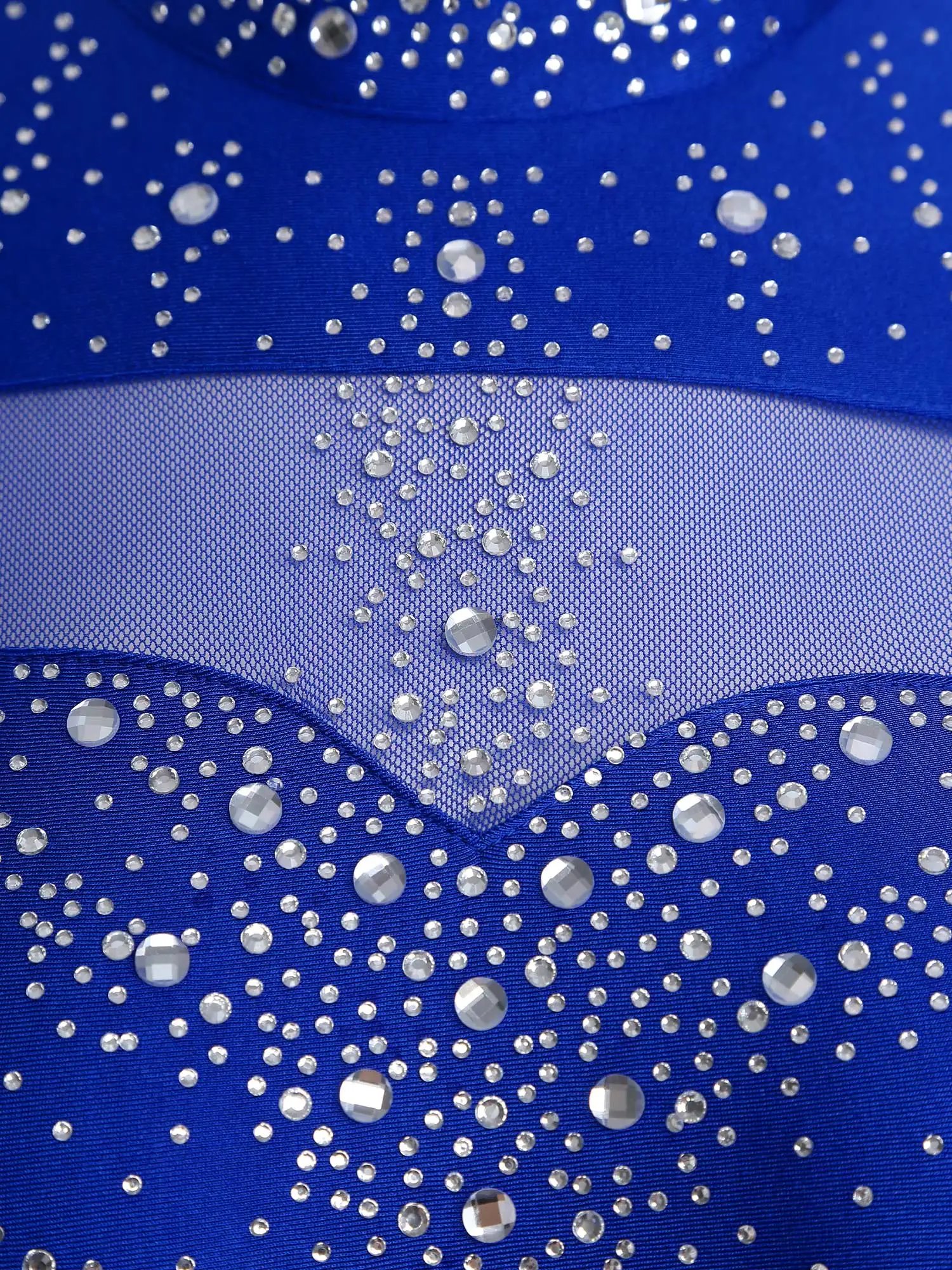 Women Rhythmic Gymnastics Jersey Artistic Figure Skating Ballet Dance Costume Shiny Rhinestone PracticeLeotard Jumpsuit Bodysuit