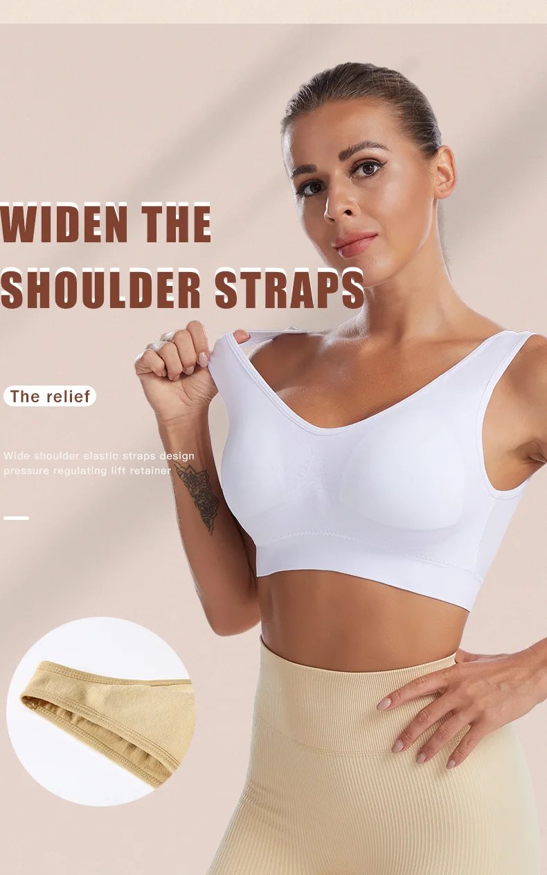 S-7XL Plus Size Thin Non-underwire Bra Zero Bondage Women's Underwear Sports Yoga Wireless Vest Seamless Adjustable Brassiere S-7XL Plus Size Thin Non-underwire Bra Zero Bondage Women's Underwear Sports Yoga Wireless Vest Seamless Adjustable Brassiere