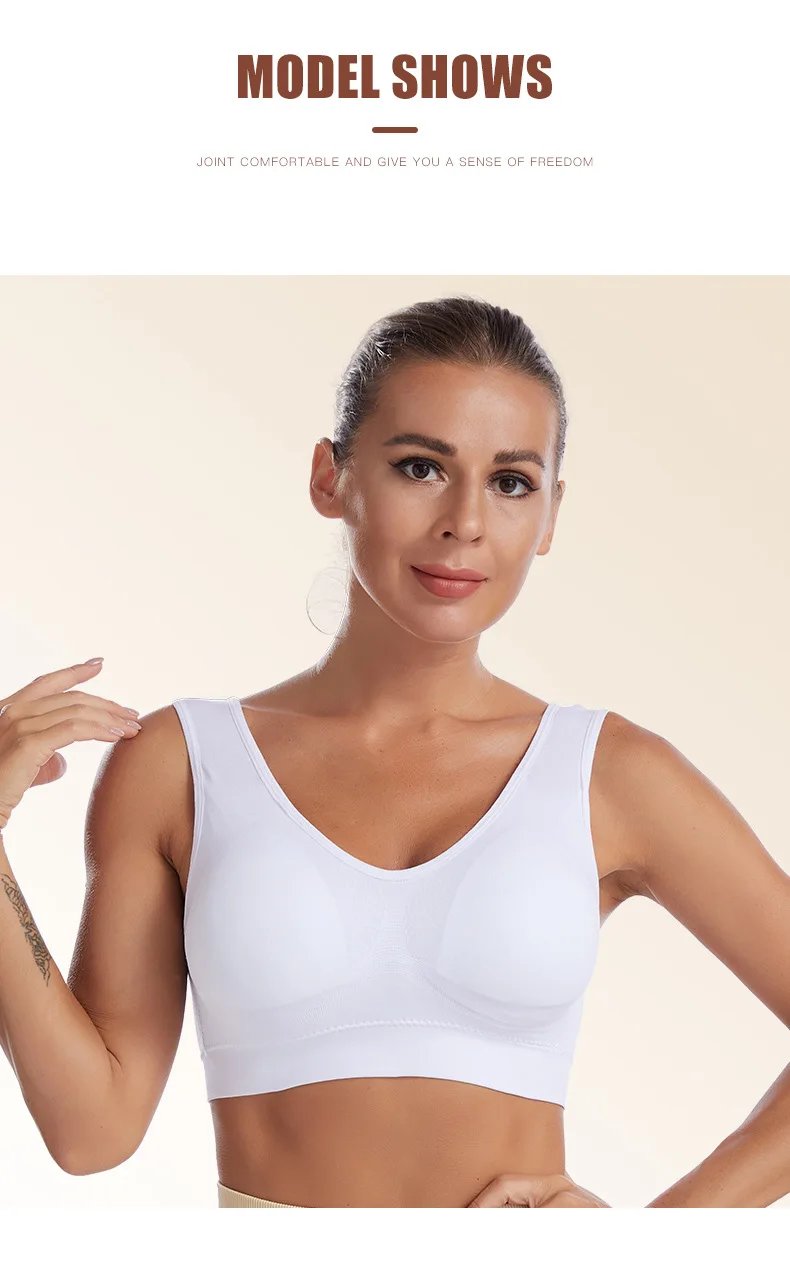 S-7XL Plus Size Thin Non-underwire Bra Zero Bondage Women's Underwear Sports Yoga Wireless Vest Seamless Adjustable Brassiere S-7XL Plus Size Thin Non-underwire Bra Zero Bondage Women's Underwear Sports Yoga Wireless Vest Seamless Adjustable Brassiere