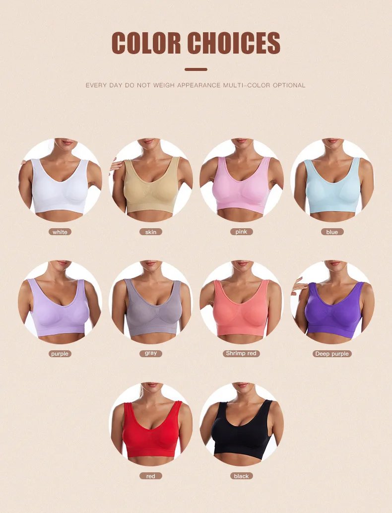 S-7XL Plus Size Thin Non-underwire Bra Zero Bondage Women's Underwear Sports Yoga Wireless Vest Seamless Adjustable Brassiere S-7XL Plus Size Thin Non-underwire Bra Zero Bondage Women's Underwear Sports Yoga Wireless Vest Seamless Adjustable Brassiere