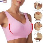 S-7XL Plus Size Thin Non-underwire Bra Zero Bondage Women's Underwear Sports Yoga Wireless Vest Seamless Adjustable Brassiere - Image 4