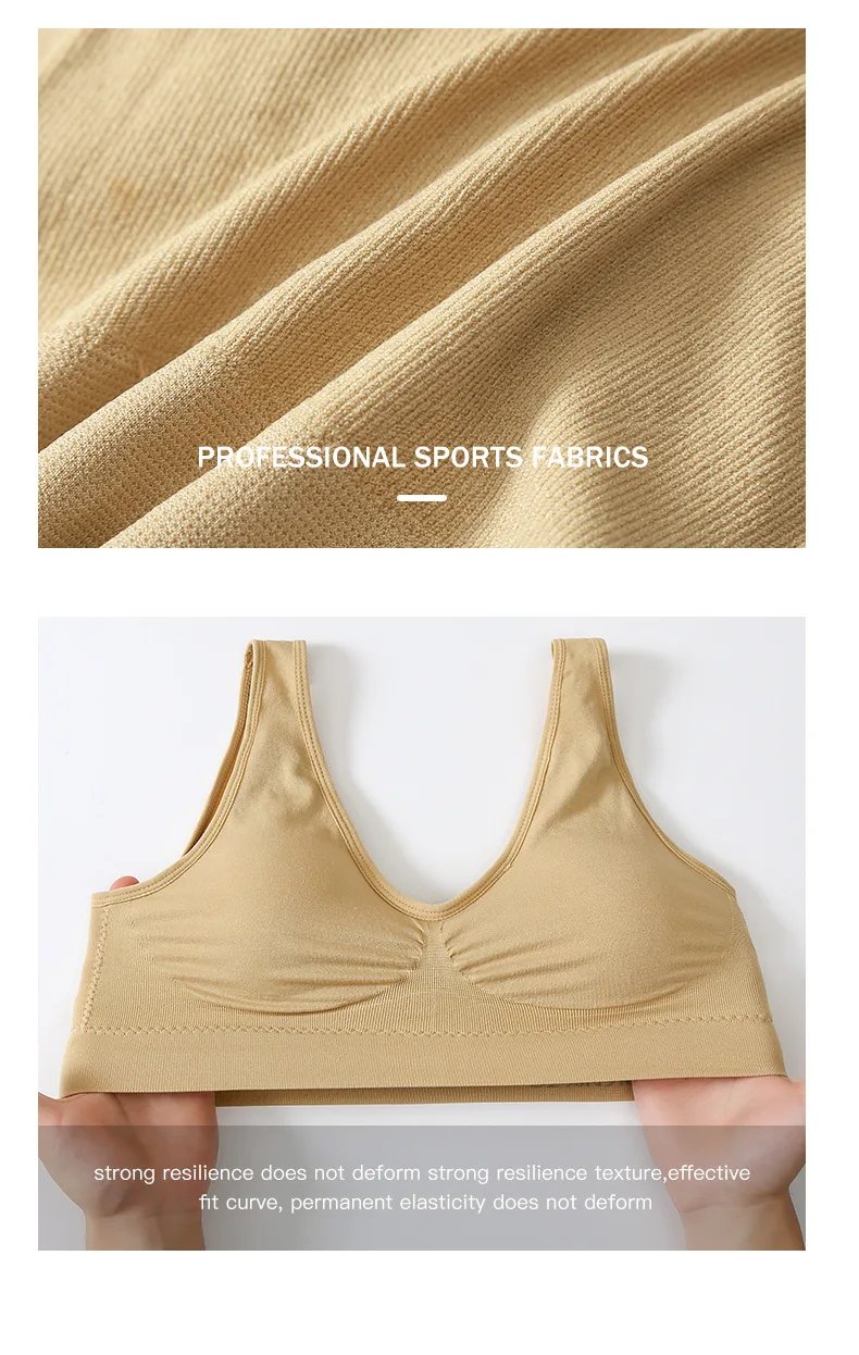 S-7XL Plus Size Thin Non-underwire Bra Zero Bondage Women's Underwear Sports Yoga Wireless Vest Seamless Adjustable Brassiere S-7XL Plus Size Thin Non-underwire Bra Zero Bondage Women's Underwear Sports Yoga Wireless Vest Seamless Adjustable Brassiere