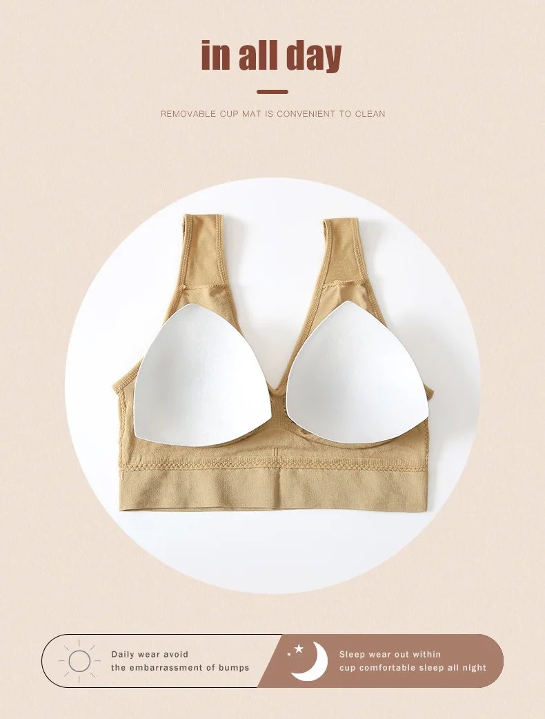 S-7XL Plus Size Thin Non-underwire Bra Zero Bondage Women's Underwear Sports Yoga Wireless Vest Seamless Adjustable Brassiere S-7XL Plus Size Thin Non-underwire Bra Zero Bondage Women's Underwear Sports Yoga Wireless Vest Seamless Adjustable Brassiere