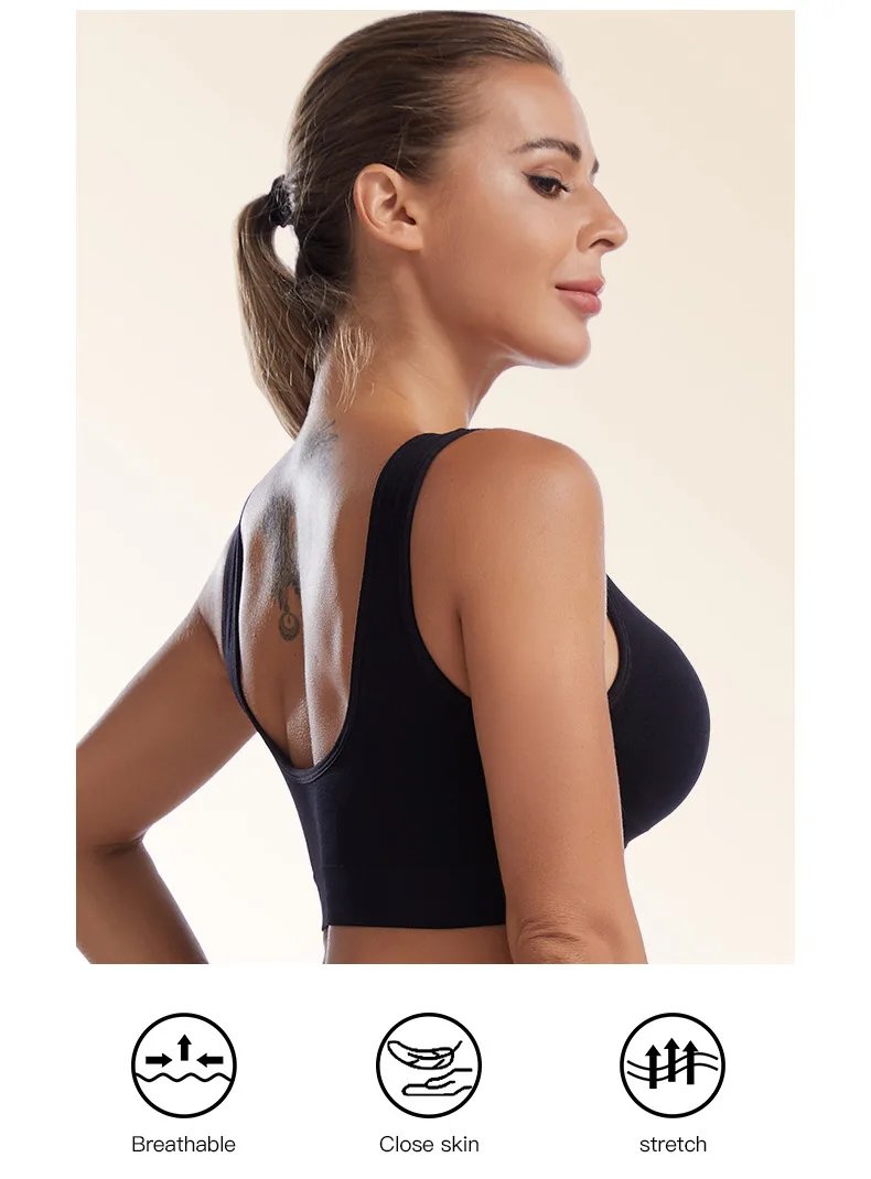 S-7XL Plus Size Thin Non-underwire Bra Zero Bondage Women's Underwear Sports Yoga Wireless Vest Seamless Adjustable Brassiere S-7XL Plus Size Thin Non-underwire Bra Zero Bondage Women's Underwear Sports Yoga Wireless Vest Seamless Adjustable Brassiere
